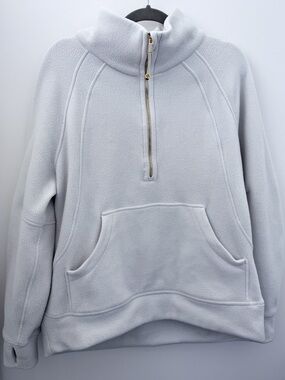 Lululemon Oversized Fleece Half Zip Hoodie Ivory M/L
